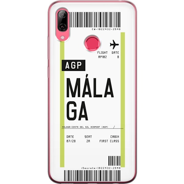 Huawei Y7 (2019) Genomskinligt Skal Malaga