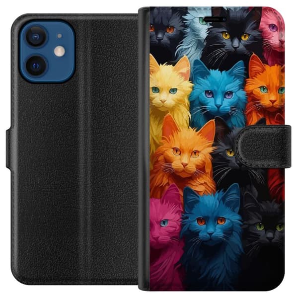 Yhteensopiva Lompakkokotelo Apple iPhone 12 Kissoja