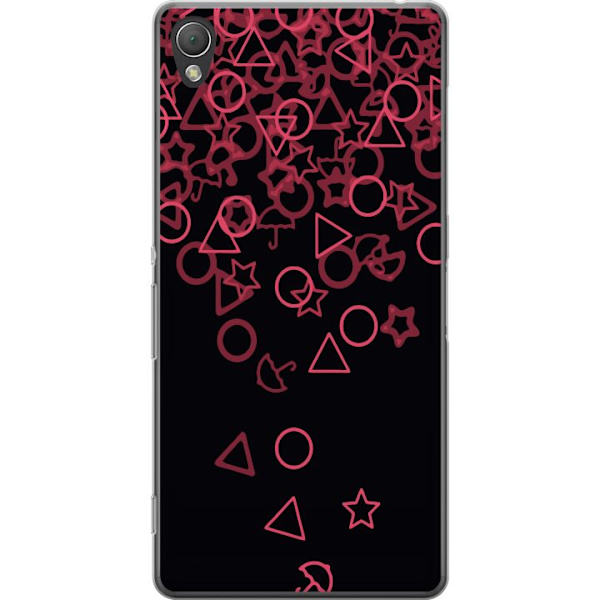 Sony Xperia Z3 Läpinäkyvä kuori Squid Game Ikoni Sarja Suosittu TV-peli Ikoni Graafinen Motiivi Aasialainen Trendi Draamasarja