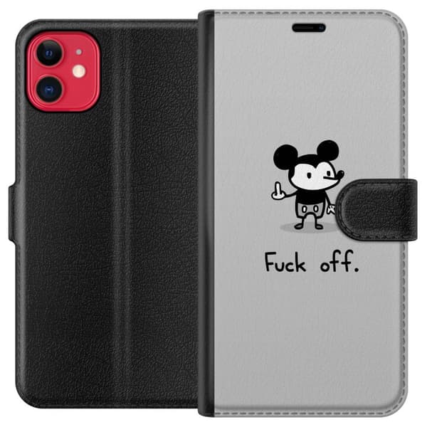 Kompatibel Tegnebogsetui til Apple iPhone 11  Mickey Mouse Knep