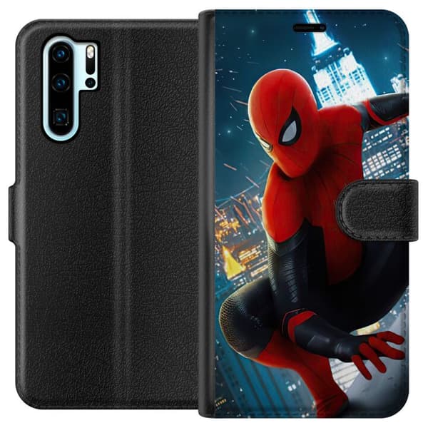 Kompatibelt Lommeboketui til Huawei P30 Pro Spiderman
