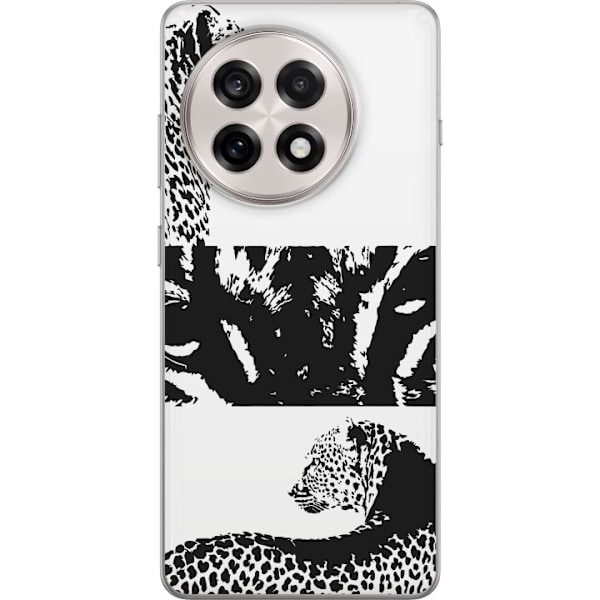 OnePlus 13R Genomskinligt Skal Leopard Faces – trendigt mön
