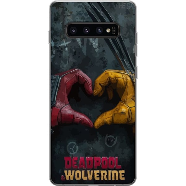 Samsung Galaxy S10 Gjennomsiktig deksel Wolverine Deadpool