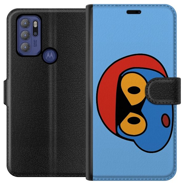 Motorola Moto G60S Tegnebogsetui Bold Bot Head