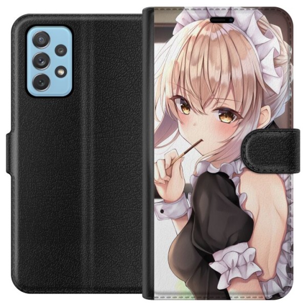 Samsung Galaxy A52 5G Plånboksfodral Anime girl cute