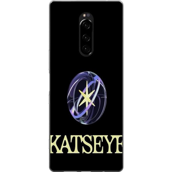 Kompatibelt Mobildeksel til Sony Xperia 1 KATSEYE logotyp svart