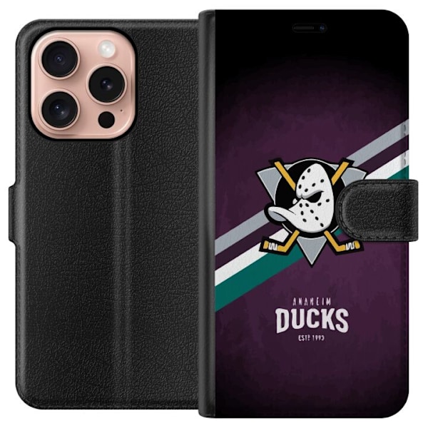 Apple iPhone 16 Pro Lommeboketui Anaheim Ducks (NHL)