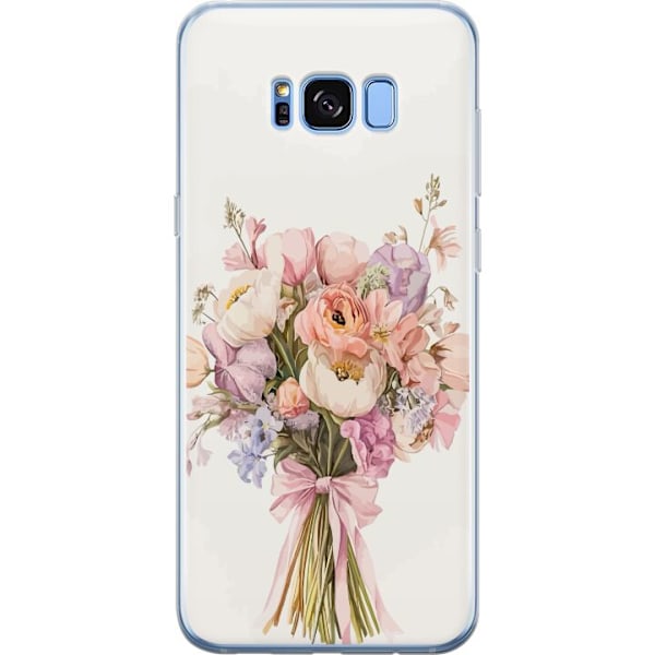 Samsung Galaxy S8+ Genomskinligt Skal Mobilskal med färgglad blombukett i romantisk stil