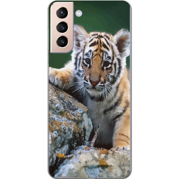 Samsung Galaxy S21 Genomskinligt Skal Tiger