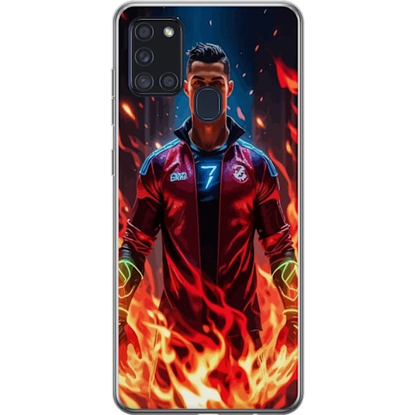 Samsung Galaxy A21s Gjennomsiktig deksel Ronaldo Inferno - fot