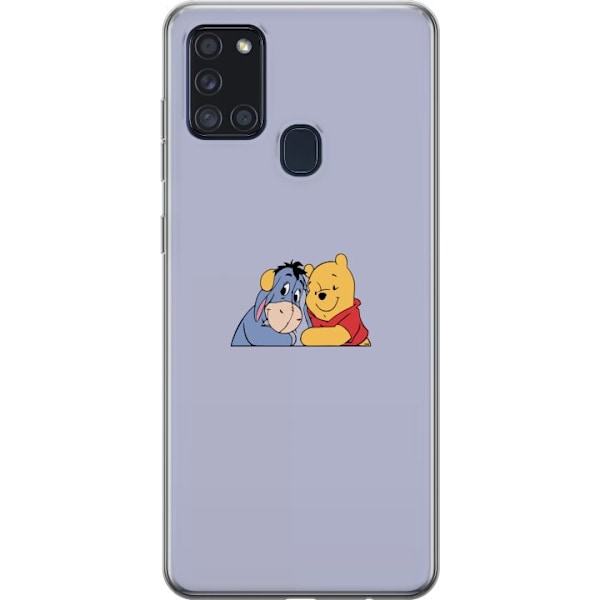 Samsung Galaxy A21s Gennemsigtig cover Nalle Puh og Æsel