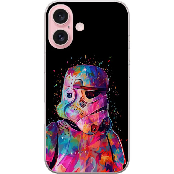 Apple iPhone 16 Gennemsigtig cover Star Wars Stormtrooper