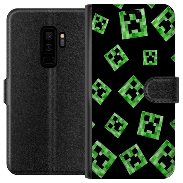 Kompatibel Tegnebogsetui til Samsung Galaxy S9+ Minecraft
