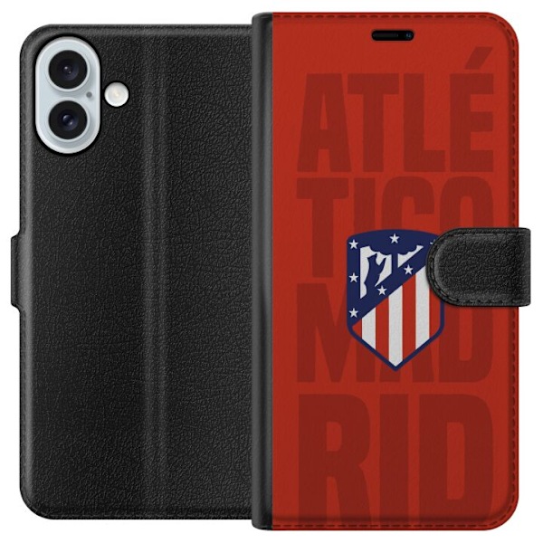 Apple iPhone 16 Plus Tegnebogsetui Atlético Madrid