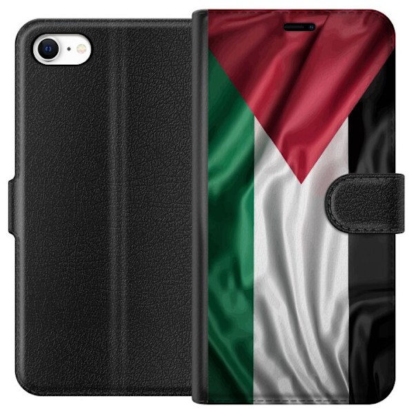 Apple iPhone 6 Tegnebogsetui Palestinaflaget – ikonisk frihedssymbol i rød, sort, hvid og grøn