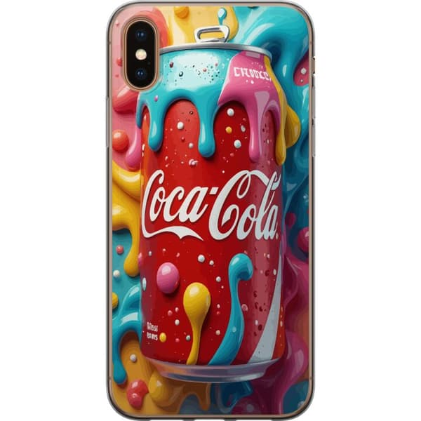 Kompatibelt Mobilskal till Apple iPhone XS Color Splash Can
