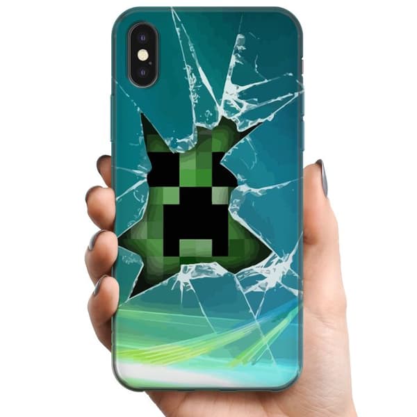 Kompatibelt Mobilskal till Apple iPhone X MineCraft