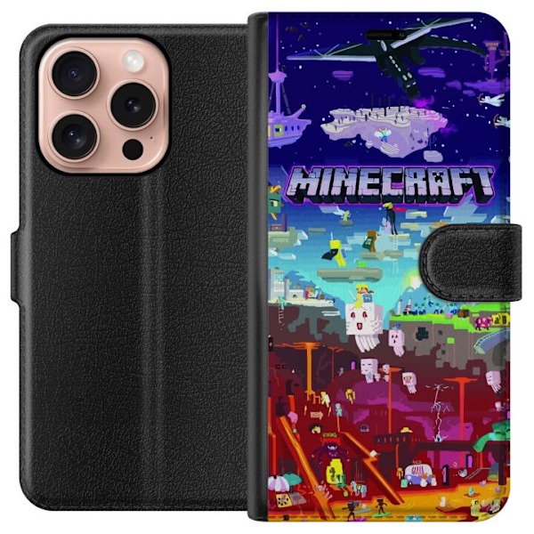 Apple iPhone 16 Pro Tegnebogsetui Minecraft