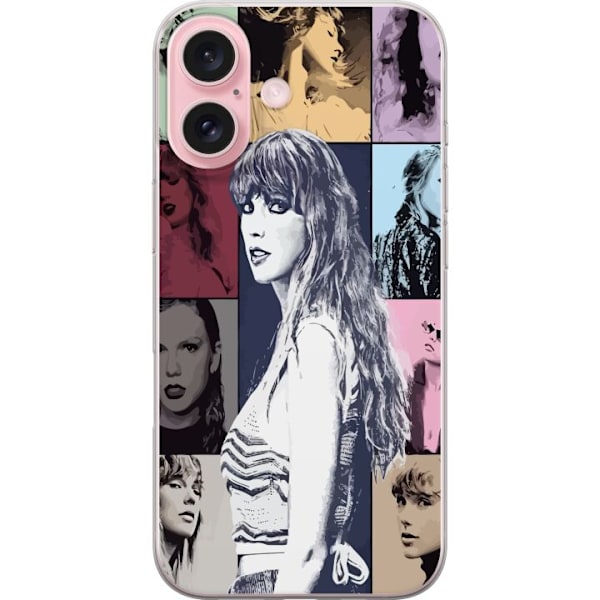 Apple iPhone 16 Genomskinligt Skal Taylor Swift