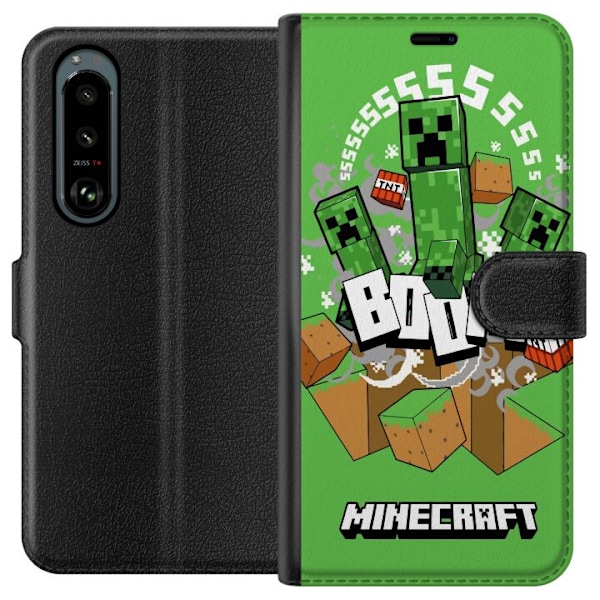 Sony Xperia 5 III Plånboksfodral Minecraft Boom