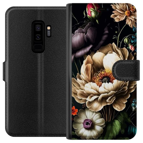 Kompatibelt Lommeboketui til Samsung Galaxy S9+ Blomster