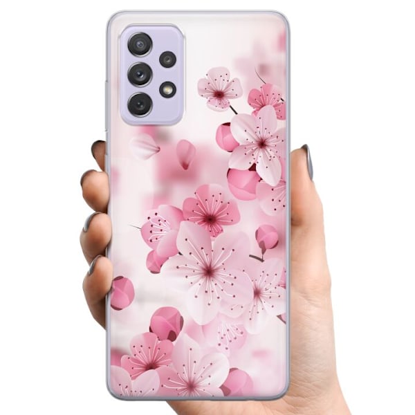 Samsung Galaxy A52s 5G TPU Matkapuhelimen kuori Kirsikankukka