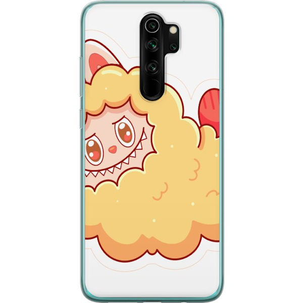 Xiaomi Redmi Note 8 Pro  Genomskinligt Skal Labubu Tvättbjörn Pop Mart Figur Samlarobjekt Söt Design Populärt Motiv Art Toy Kreativ Figurserie