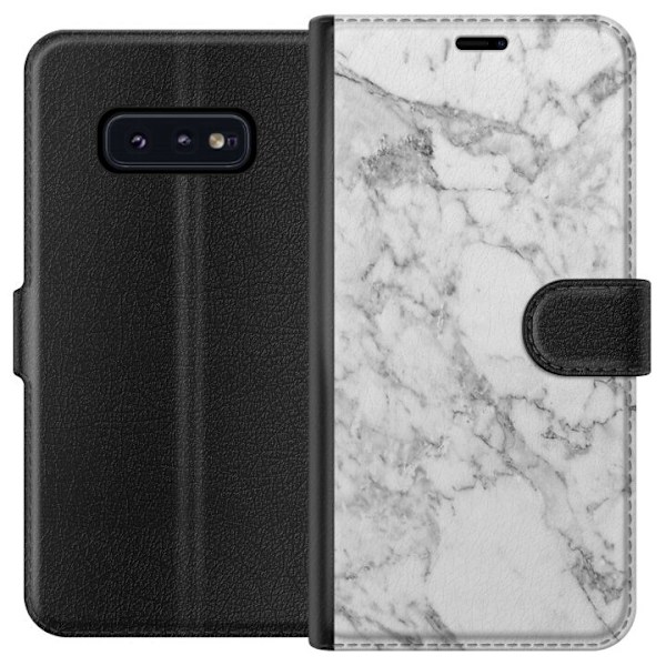 Samsung Galaxy S10e Tegnebogsetui Marmor Hvid