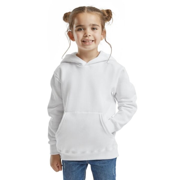 Barn-Hoodie | Mjuk Huvtröja för Barn Pizza vit 7-8 År