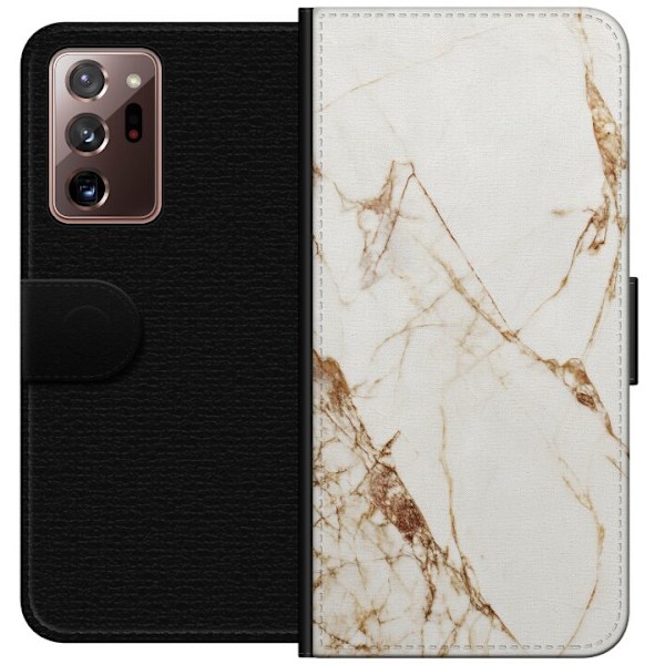 Samsung Galaxy Note20 Ultra Tegnebogsetui Hvid marmor