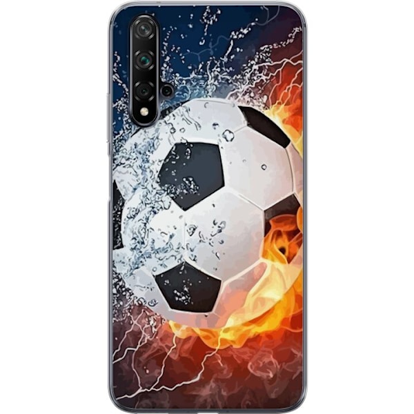 Huawei nova 5T Gjennomsiktig deksel Fotball Eld