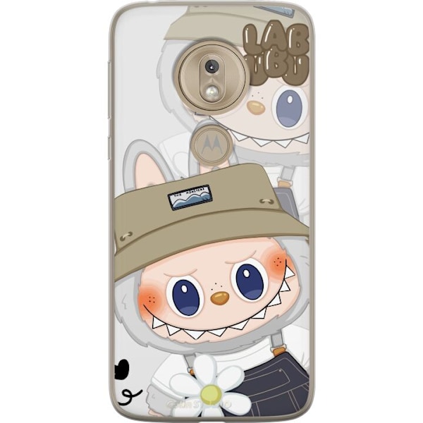 Motorola Moto G7 Play Gennemsigtig cover Labubu Minimal Mood - Enkel og stilren monsterdesign
