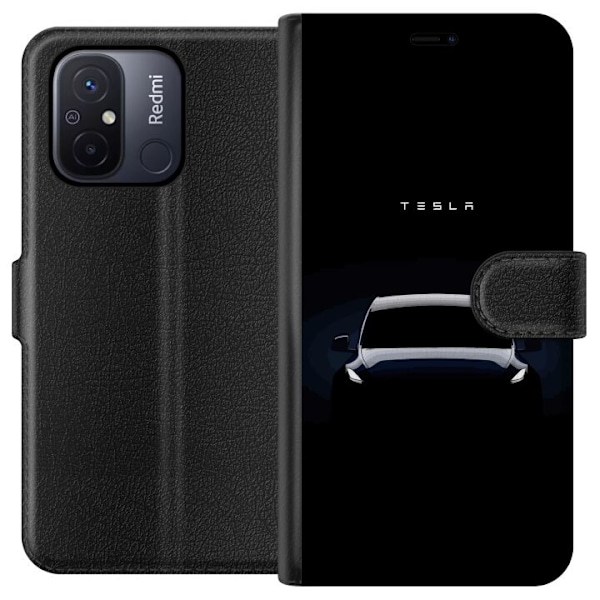 Xiaomi Redmi 12C Plånboksfodral Tesla