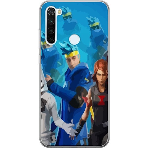 Xiaomi Redmi Note 8 Gennemsigtig cover Fortnite