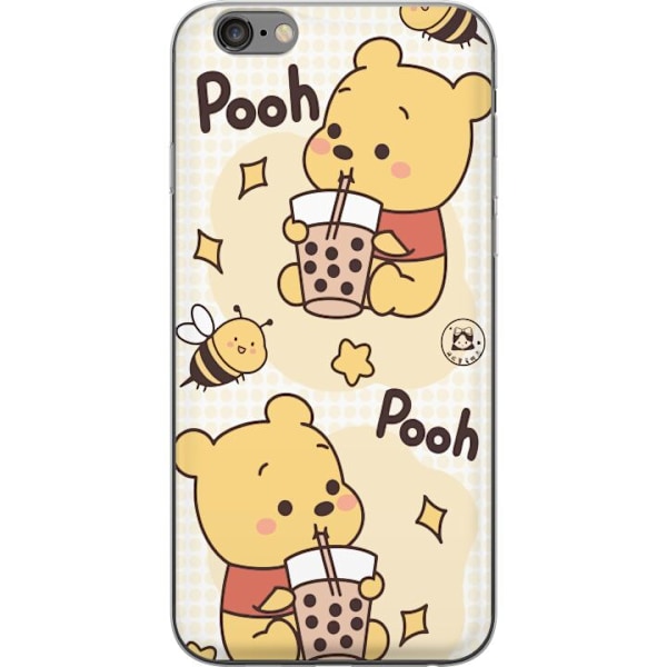 Apple iPhone 6s Plus Genomskinligt Skal Nalle Pooh Style – klassiskt björnmotiv i ny tolkning
