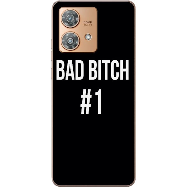 Motorola Edge 40 Neo Läpinäkyvä kuori Bad Bitch #1