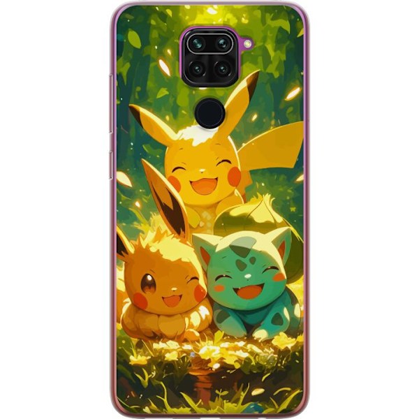 Xiaomi Redmi Note 9 Genomskinligt Skal Pixelmonster spelstil – färgstark design för retroälskande gamers