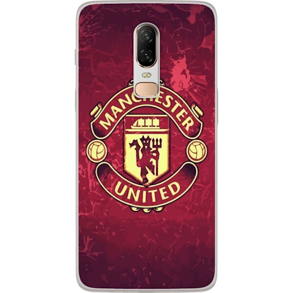 OnePlus 6 Läpinäkyvä kuori Manchester United FC