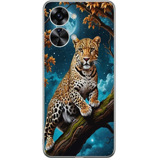 OnePlus Nord 2T Läpinäkyvä kuori Leopard