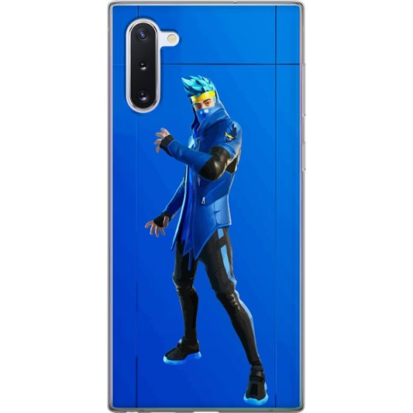 Samsung Galaxy Note10 Gennemsigtig cover Fortnite - Ninja Blue