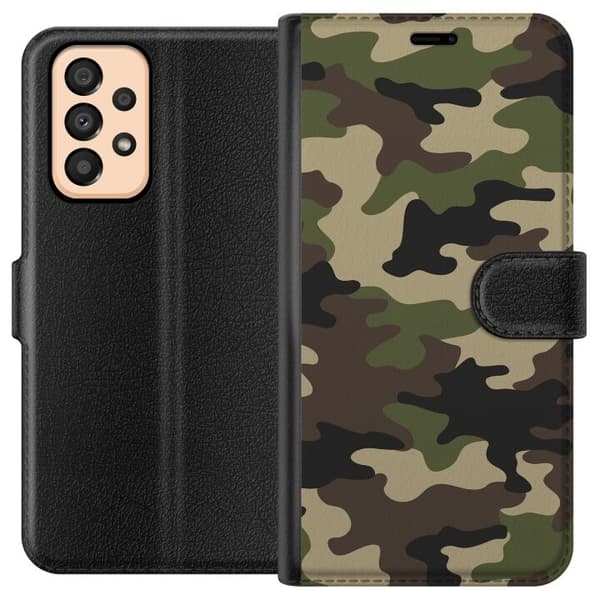 Kompatibelt Plånboksfodral till Samsung Galaxy A33 5G Militär