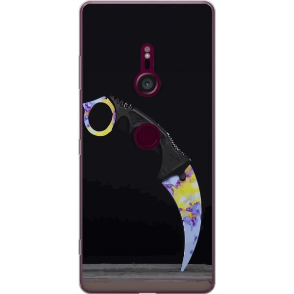 Sony Xperia XZ3 Läpinäkyvä kuori Karambit / Butterfly / M9