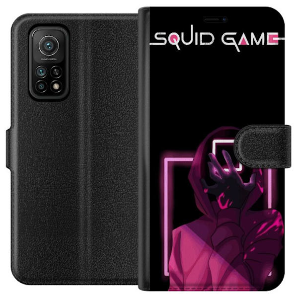 Xiaomi Mi 10T 5G Lompakkokotelo Squid Game Teema Suosittu Sarja Motiivi Graafinen Ikoninen Suunnittelu Aasialainen Popkulttuuri Jännitys Draama