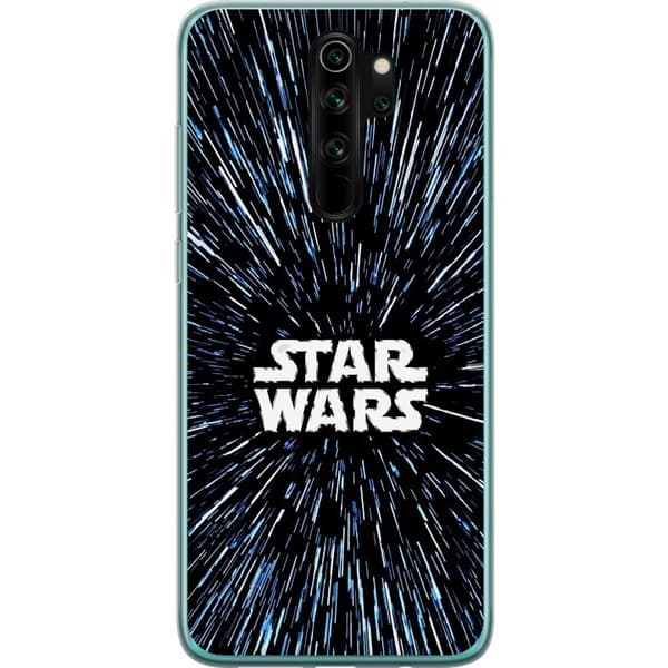 Kompatibelt Mobildeksel til Xiaomi Redmi Note 8 Pro  Star Wars-logo med hyperspace-stjerner i ikonisk sci-fi-design svart