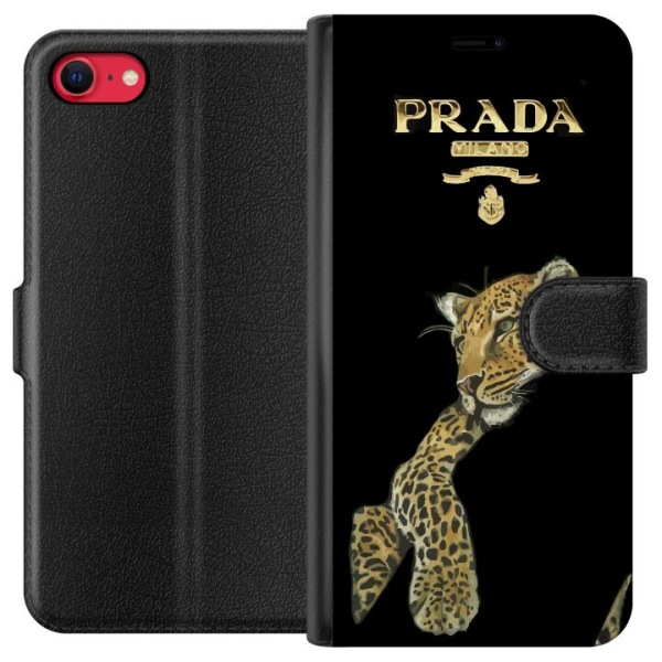 Apple iPhone SE (2022) Lompakkokotelo Prada Leopard