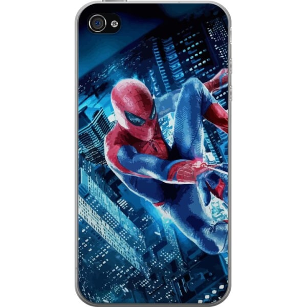Apple iPhone 4 Gjennomsiktig deksel Spiderman