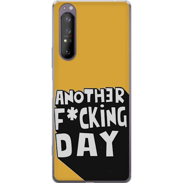 Sony Xperia 1 II Läpinäkyvä kuori Another Day Tekstimotiivi Huumori Katumuoti Graafinen Rohkea Tyyli Suosittu Elämäntapa Kaupunkimuoti Design