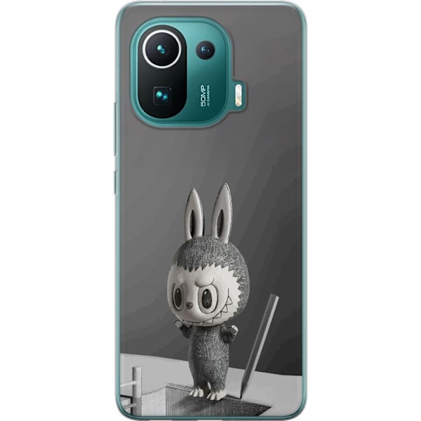 Xiaomi Mi 11 Pro Läpinäkyvä kuori Pop Mart MEGA LABUBU LABUBU Sketch 1000%