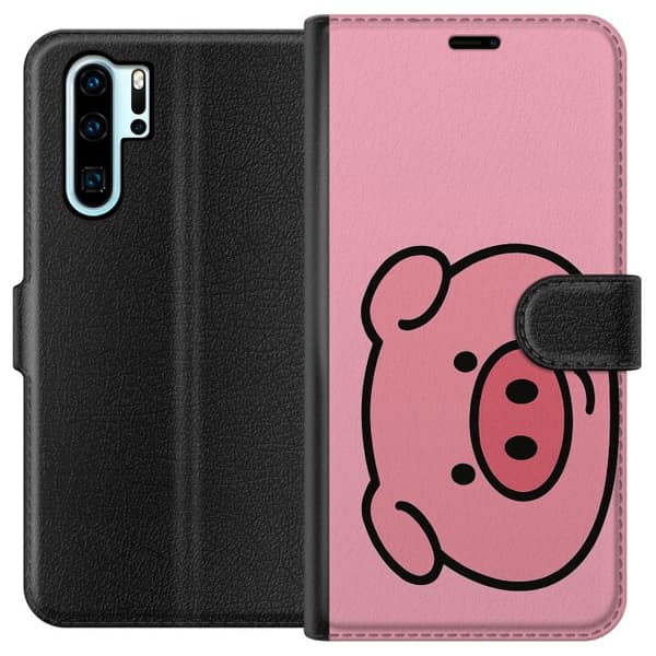 Kompatibel Tegnebogsetui til Huawei P30 Pro Kawaii Piggy