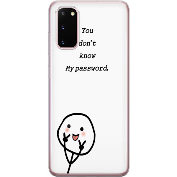 Samsung Galaxy S20 Genomskinligt Skal You Don’t Know My Pass